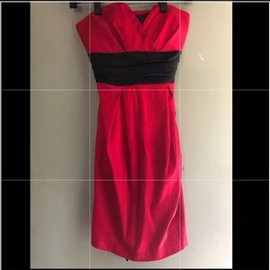 Low cut plunging cocktail dress